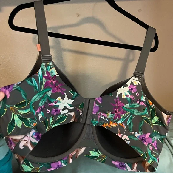 Cacique Floral Bra NWT 46H - Picture 2 of 2